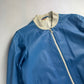 Prada Electric Blue Leather Varsity Bomber Jacket Challenge 2003 - M
