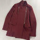 Balenciaga Virgin Wool Burgundy Officer Coat FW 2012 - S