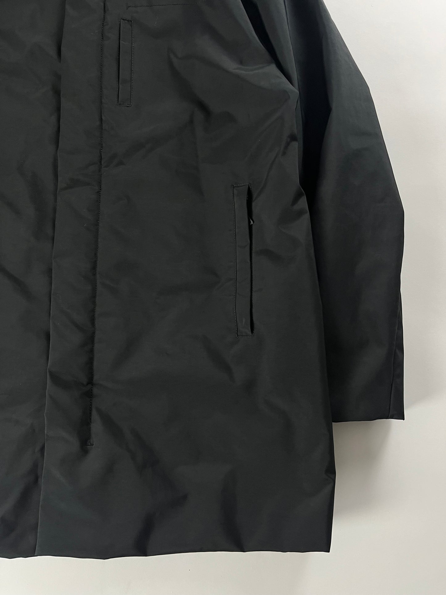 Prada Black Nylon Technical Parka Jacket FW 1999 - L