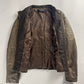 Gucci Bronze Brown Leather Zip Up Jacket 2000s - S