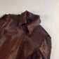Louis Vuitton Sample Artisanal Fur Suture Spine Line Double Waist Belt Jacket - XS