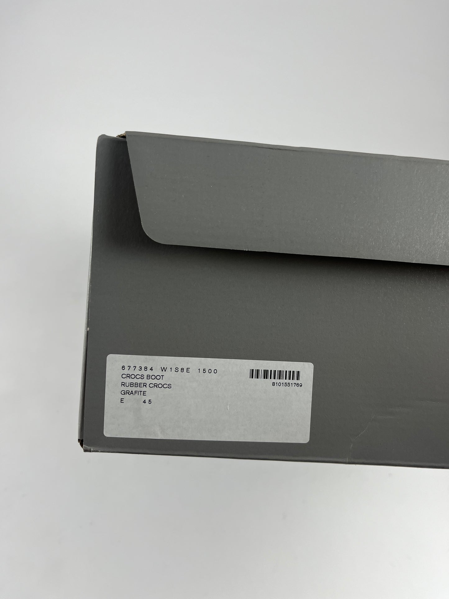 Balenciaga Grey Oversized Crocs Fisher Boots Ressort 2022 - 45 EU