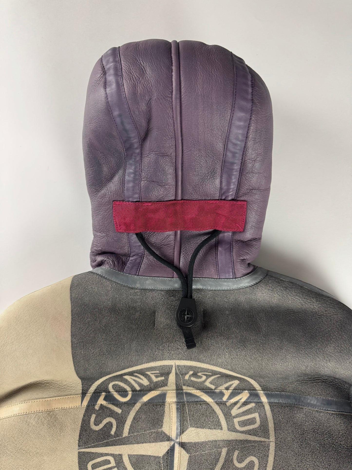 Stone Island Hand Sprayed Shearling Leather Jacket FW 2020 - M