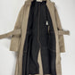 Miu Miu Prada Taupe Wool Twill Belted Long Zipped Coat FW 2000 - S