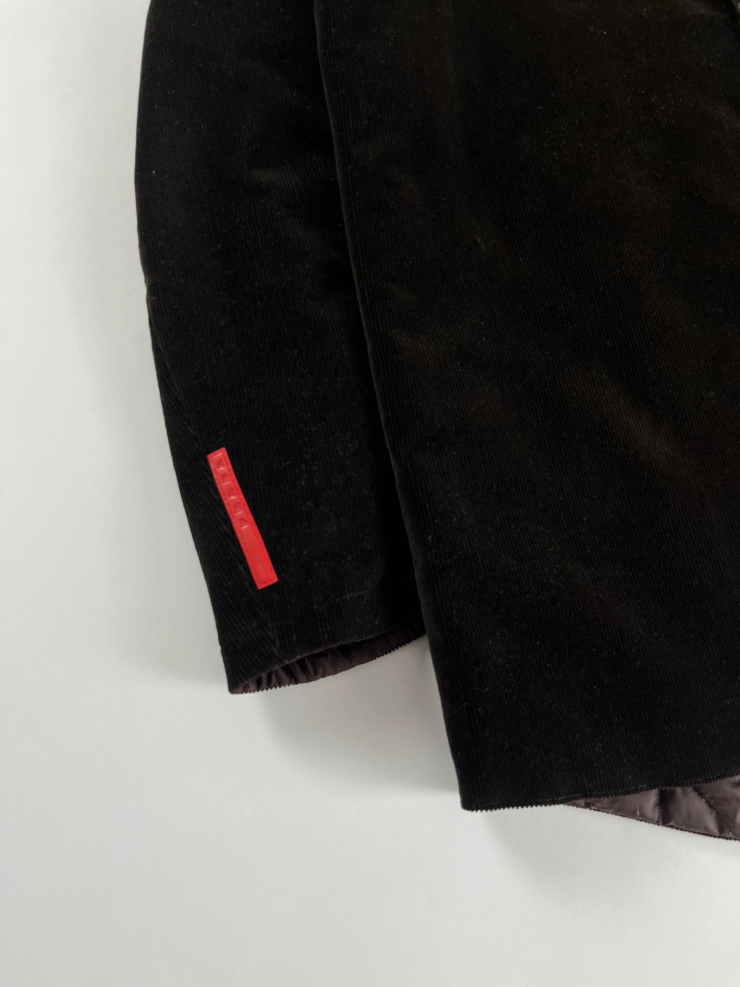 Prada Linea Rossa Dark Corduroy Jacket 2000s - L