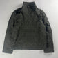 Hermès Sample Soft Military Khaki Plaid Funnel Neck Half Zip Jacket SS 2020 - L