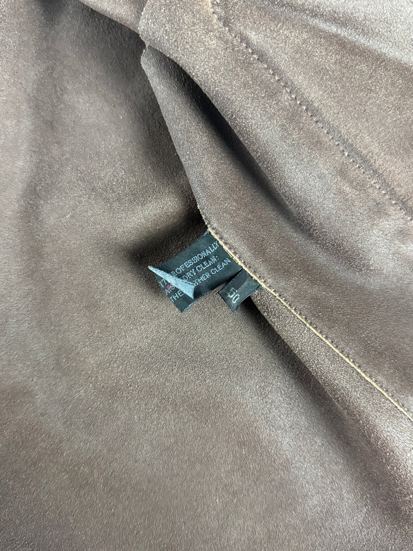 Prada Brushed Camel Suede Leather Perfecto Biker Jacket SS 2000 - M