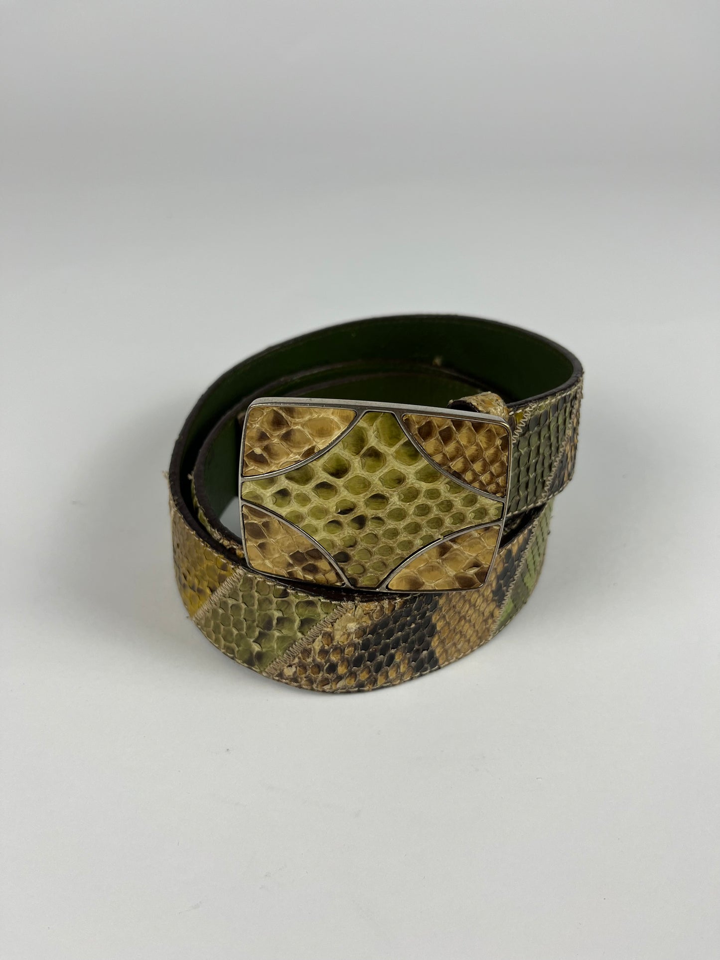 Prada Snakeskin Leather Belt SS 2005 - 90 cm