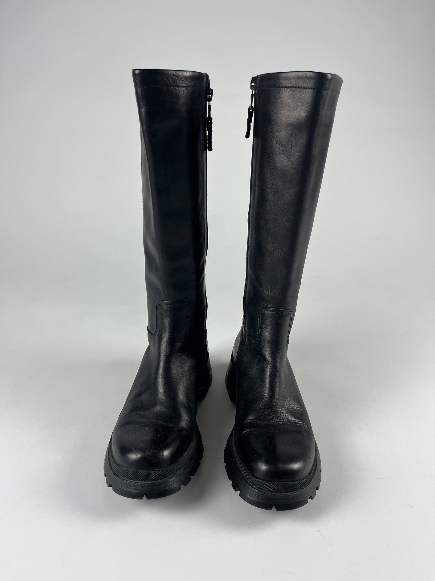 Prada Premium Leather Combats Boots FW 2003 - 36,5 IT/37,5 EU