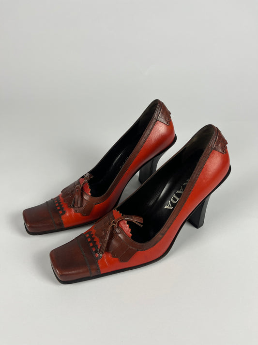 Prada Leather Heels FW 1999 - 37,5 IT/ 38,5 EU