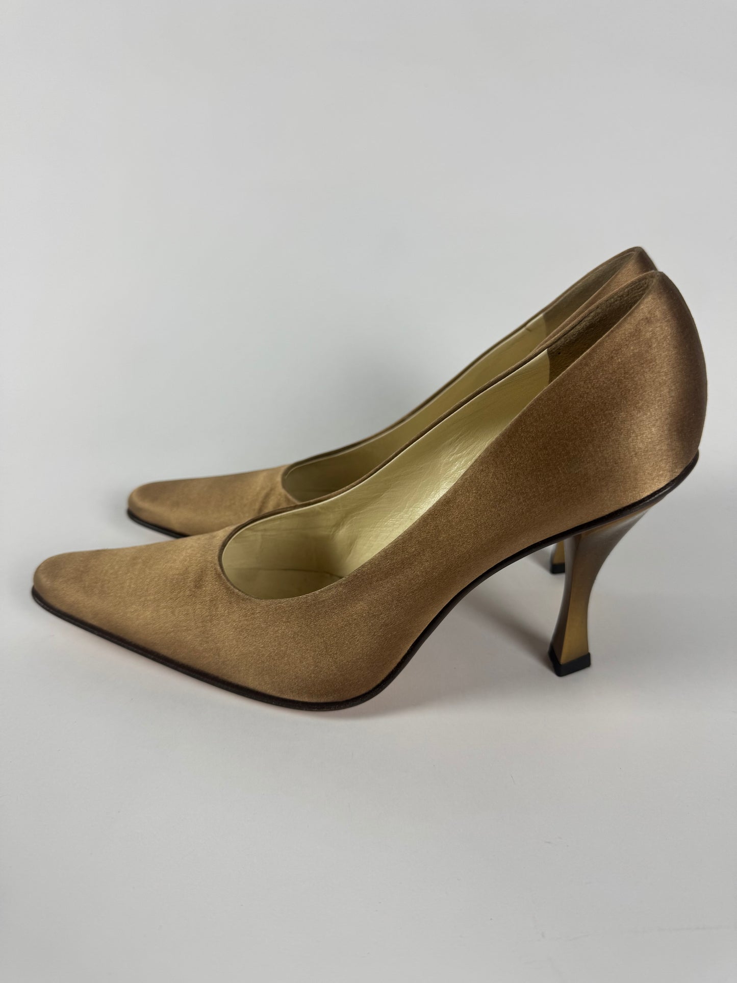 Prada Milano Patina Pump Golden Shaded Heels 1990s - 37,5 IT/38,5 EU