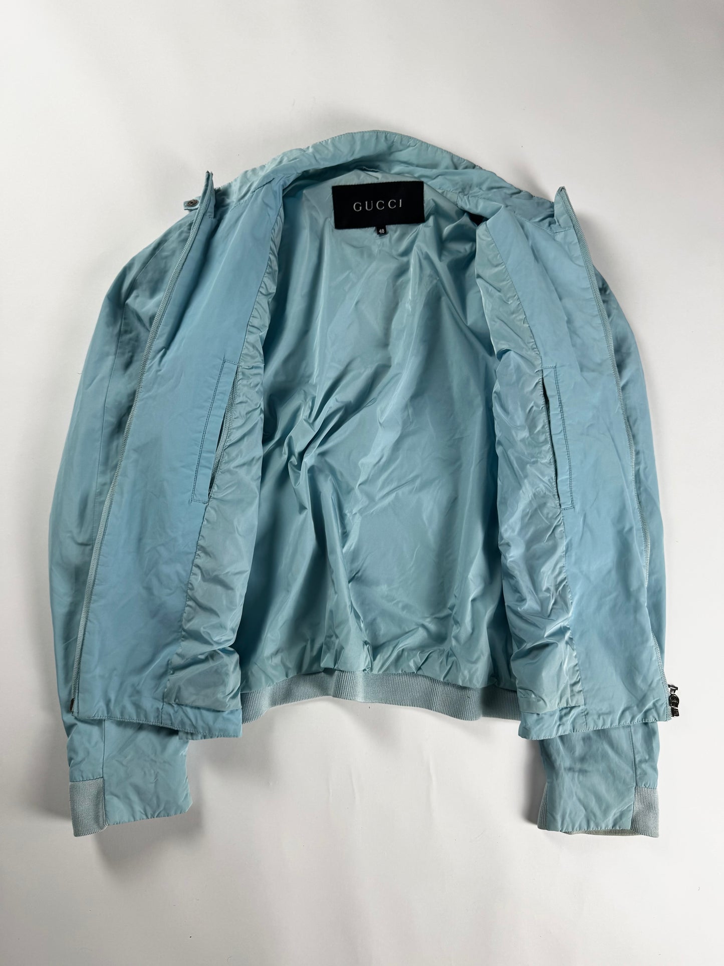 Gucci Light Blue Racer Jacket 1990s - M