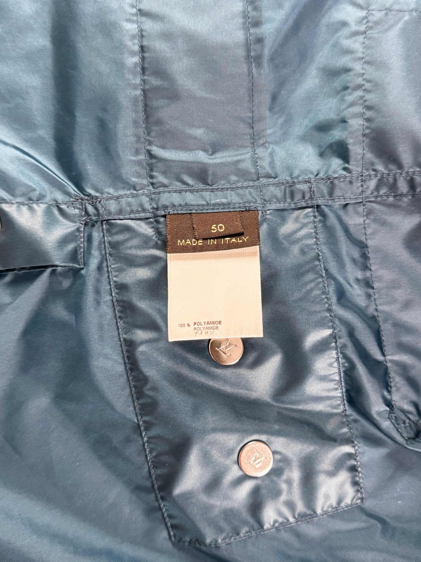 Louis Vuitton Blue Military Technical Turtleneck Jacket FW 2008 - M