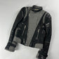 Balenciaga Leather Sleeves Peplum Jacket FW 2002 - S