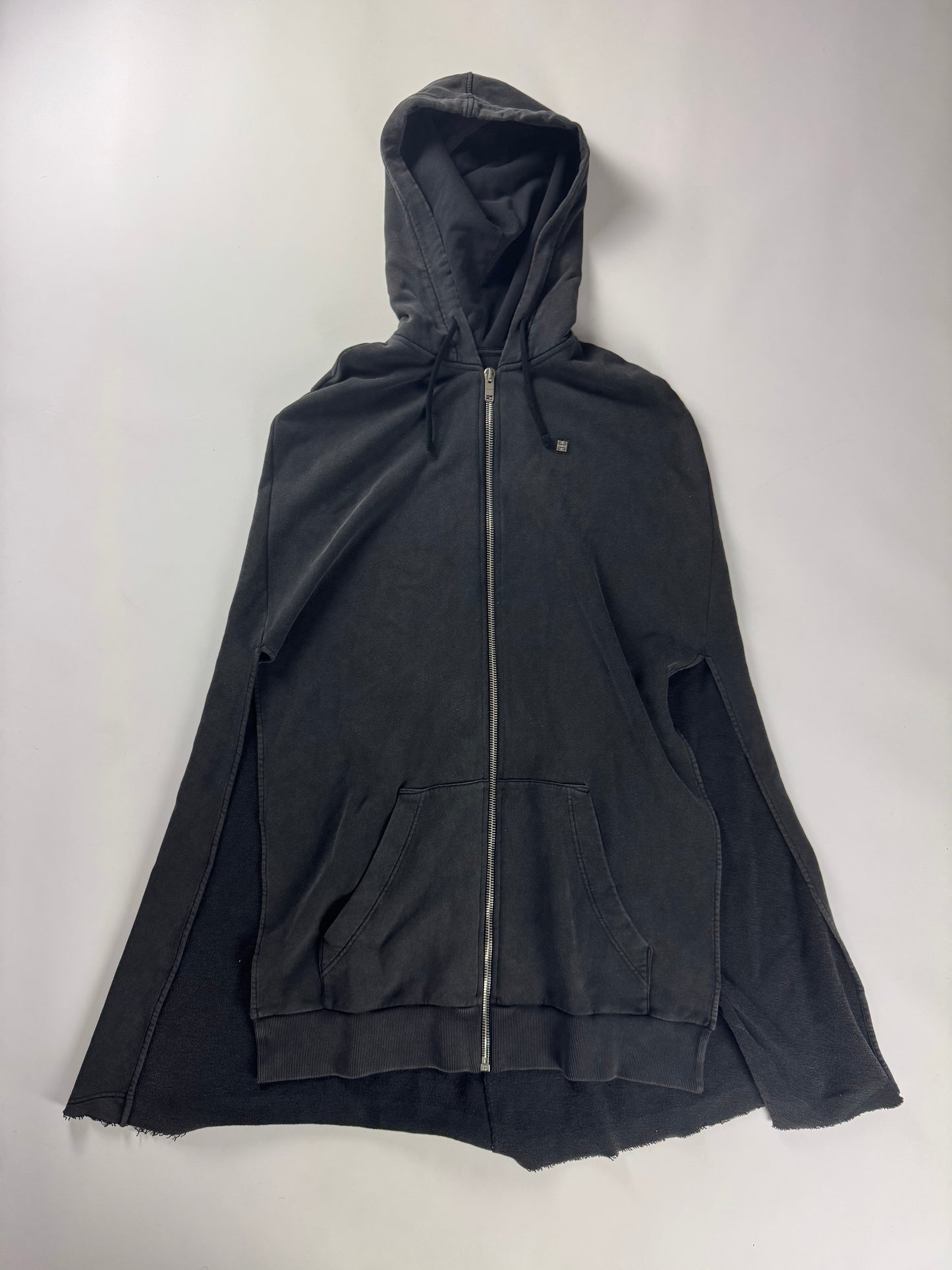 Givenchy Sample Oversize Destroy Effect Hooded Long Cape SS 2023 - XS