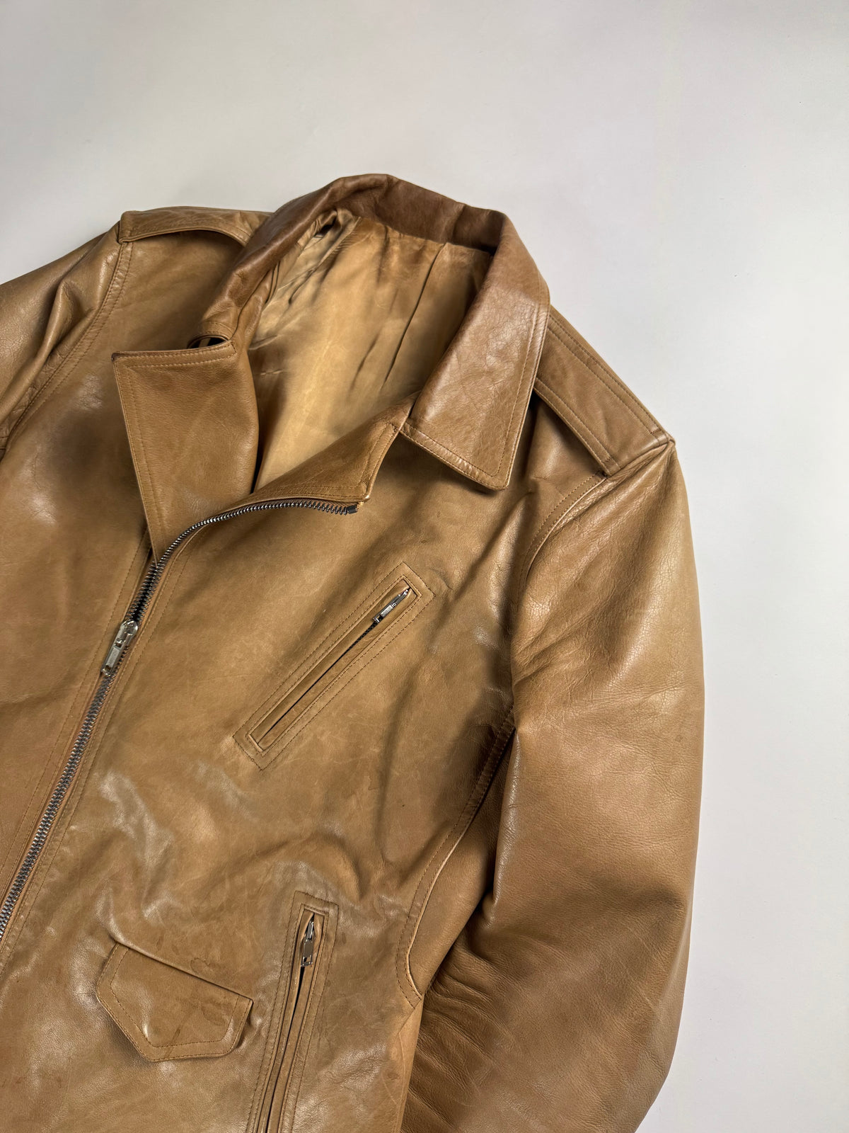 Rick Owens "Sphinx" Lamb Leather Stooges Perfecto Moto Jacket FW 2015 - L
