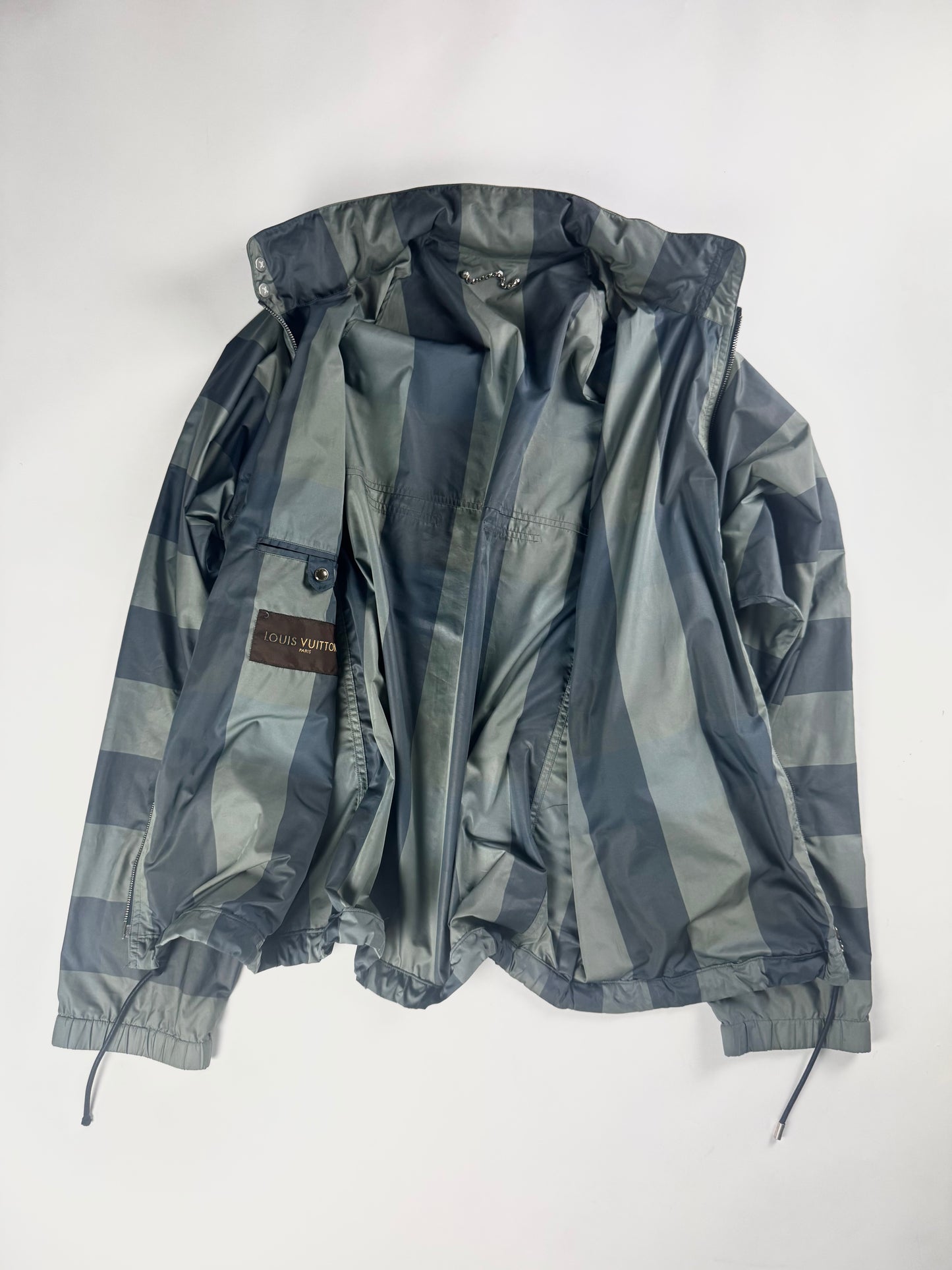 Louis Vuitton Striped Packable Light Windbreaker Jacket SS 2008 - L