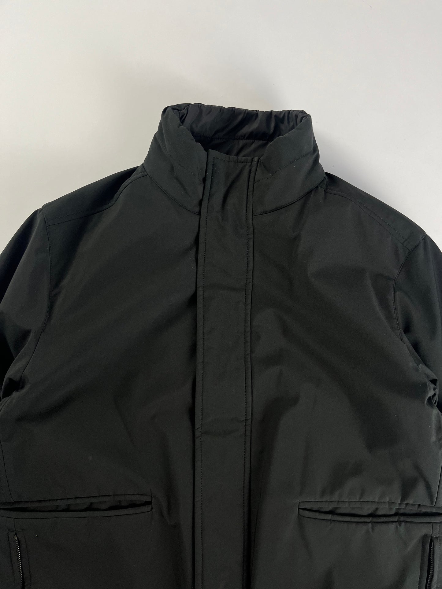 Prada Shadow Double Side Nylon Puffer Down Jacket 2000s - L