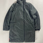 Prada Linea Rossa Long Dark Green Asymmetric Zipper Puffer Jacket FW 1999 - S