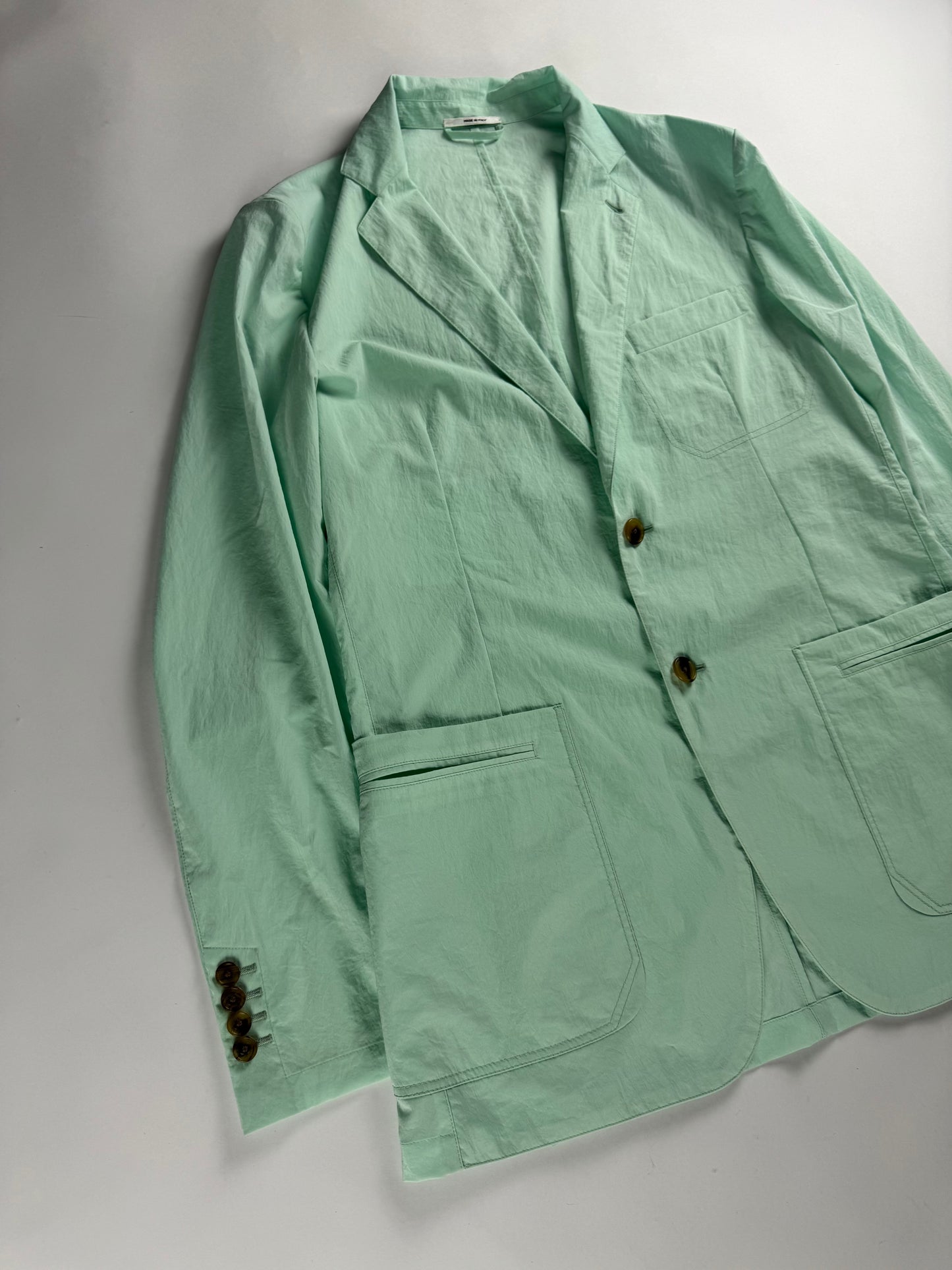 Hermès Sample Pastel Mint Green Lightweight Blazer SS 2019 - L