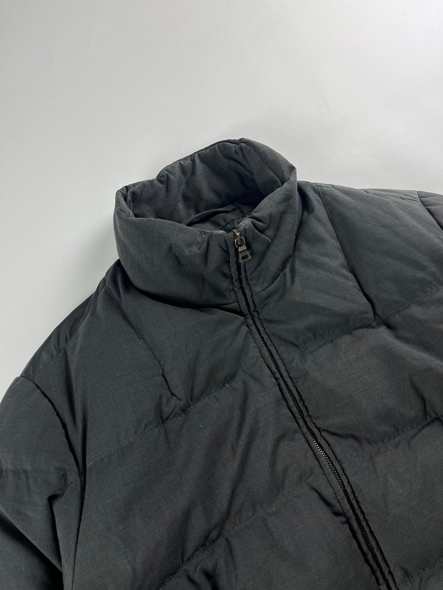 Prada Grey Nylon Puffer Jacket FW 2010 - L