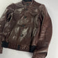 Balenciaga Brown Leather Bomber Jacket SS 2008 - M