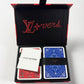 Louis Vuitton Collector Leather Box Monogram Bandana Print Double Playing Red & Blue Card Set - OS