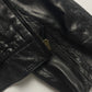 Gucci Tom Ford Dark Single Rider Stitched Panels Leather Jacket 2000s - M