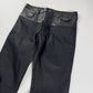 Prada Skinny Black Waist Paneled Leather Pants 2000s - 31 US