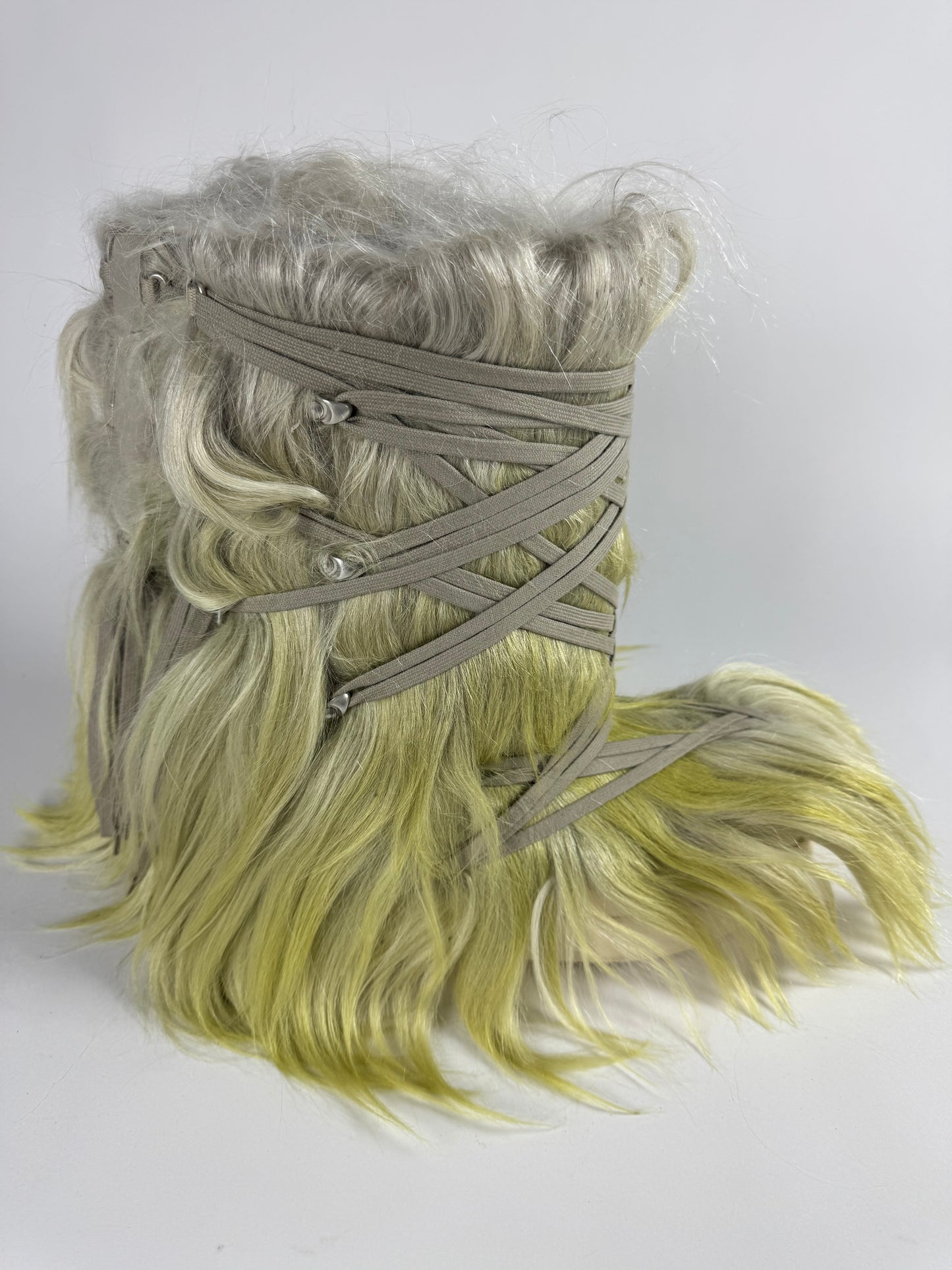 Rick Owens x Moncler Acid Gradient Big Rocks Goat Fur Boots FW 2023 - 43 EU