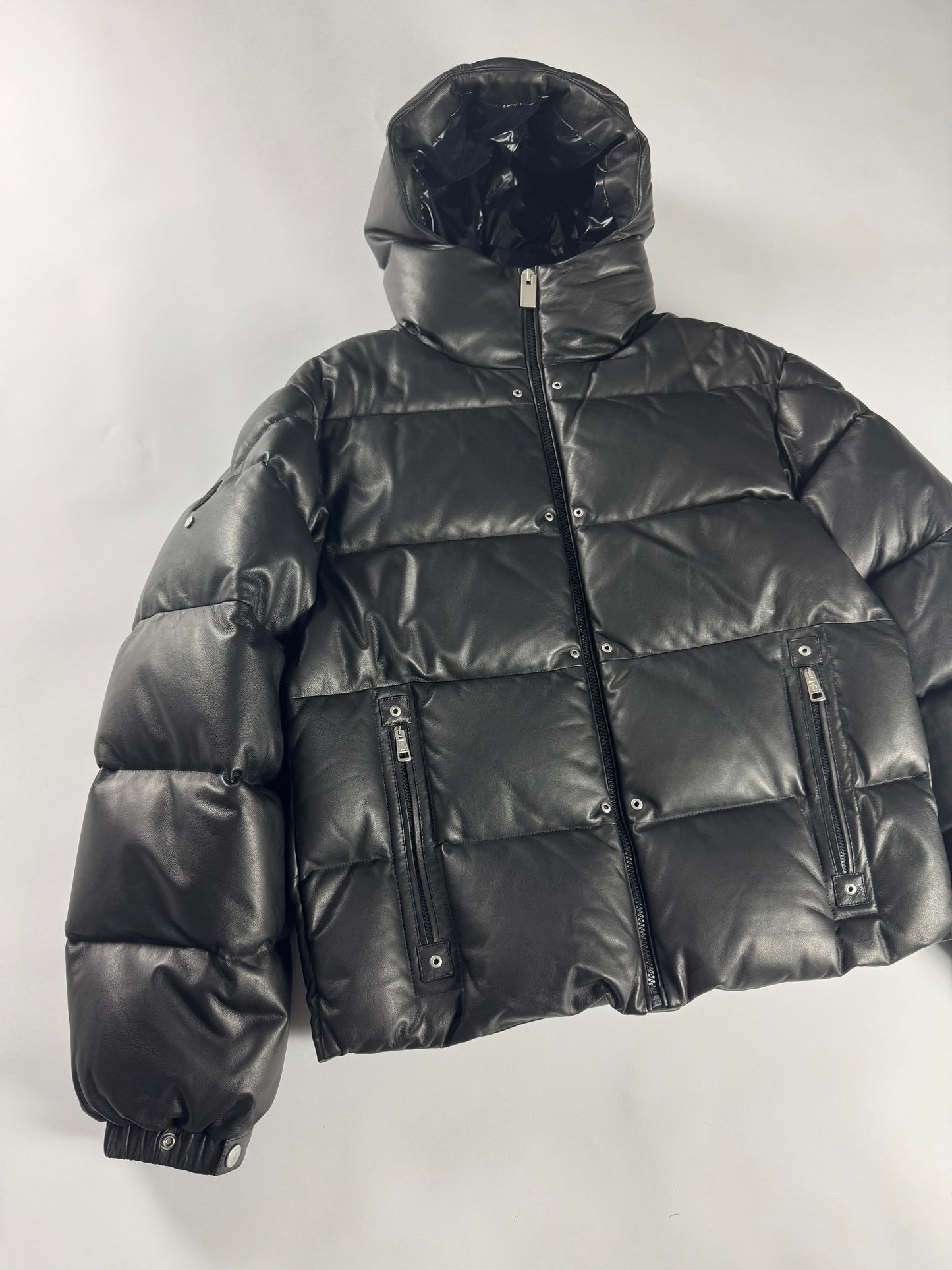 Moncler 6 1017 Alyx Studio 9SM Alman Puffer Lamb Leather Jacket FW 2022 - M