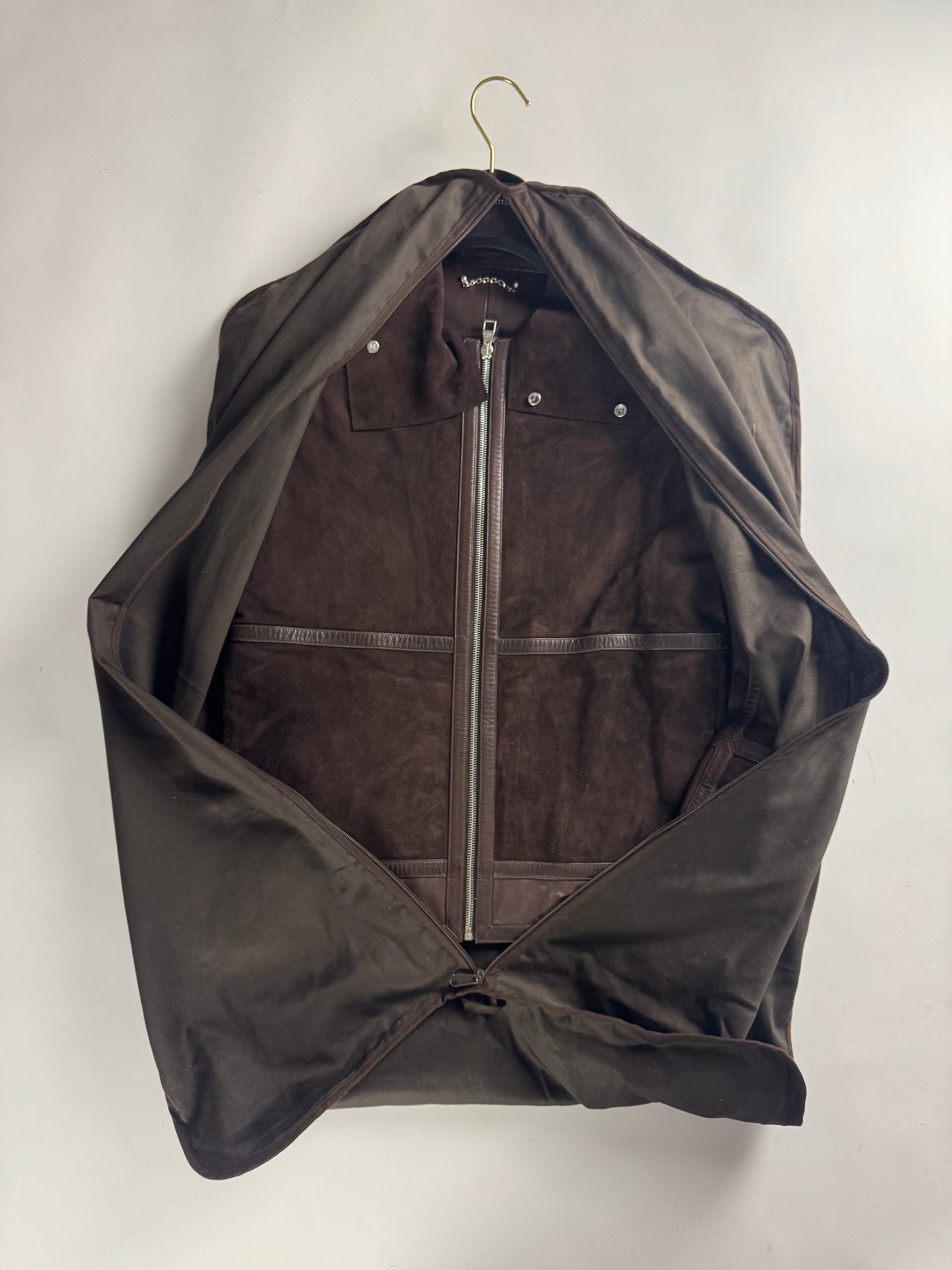 Louis Vuitton Sample Hybrid Patched Leather Pure Suede High Collar FW 2008 - S