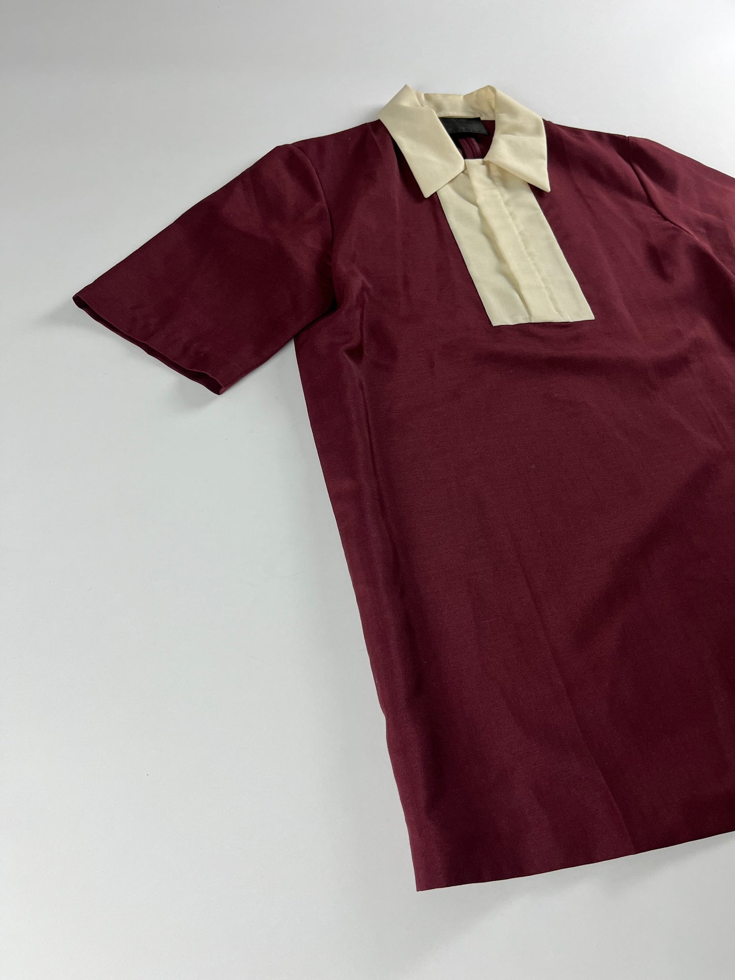 Prada Wine Red Bowling Shirt SS 2013 - L