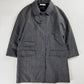 Prada Virgin Wool Grey Stripped  Coat FW 2003 - S