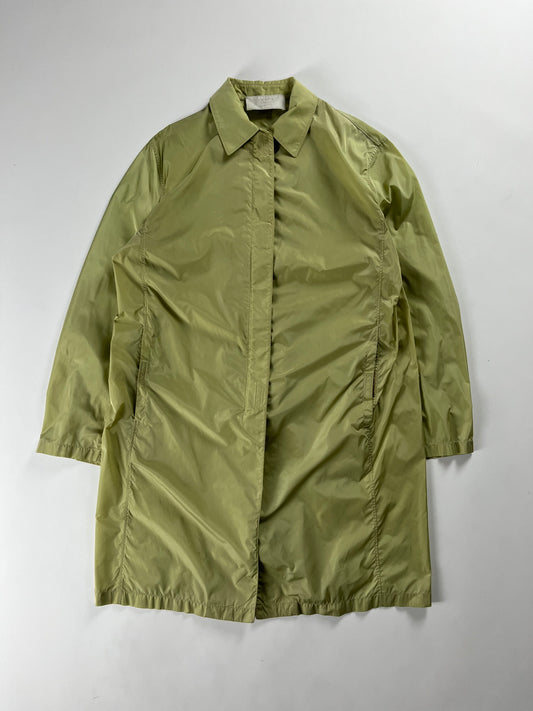 Prada Translucent Electric Nylon Strapped Long Light Jacket SS 1998 - XS