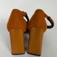 Prada Strapped Orange Mary Jane Tweed Heels FW 1999 - 39 IT/39,5 EU