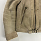 Prada Shearling Fur Lined Belted Aviator Jacket 2000s - L