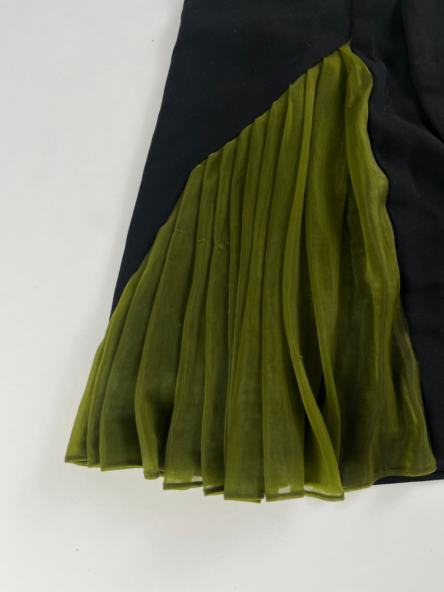 Balenciaga Shadow Green Draped Skirt SS 2010 - S