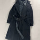 Dirk Bikkembergs Fleece Nylon Belted Coat 2000s - S