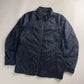 Prada Uniform Navy Double Zip Officer Minimalist Trucker Jacket FW 2011 - M