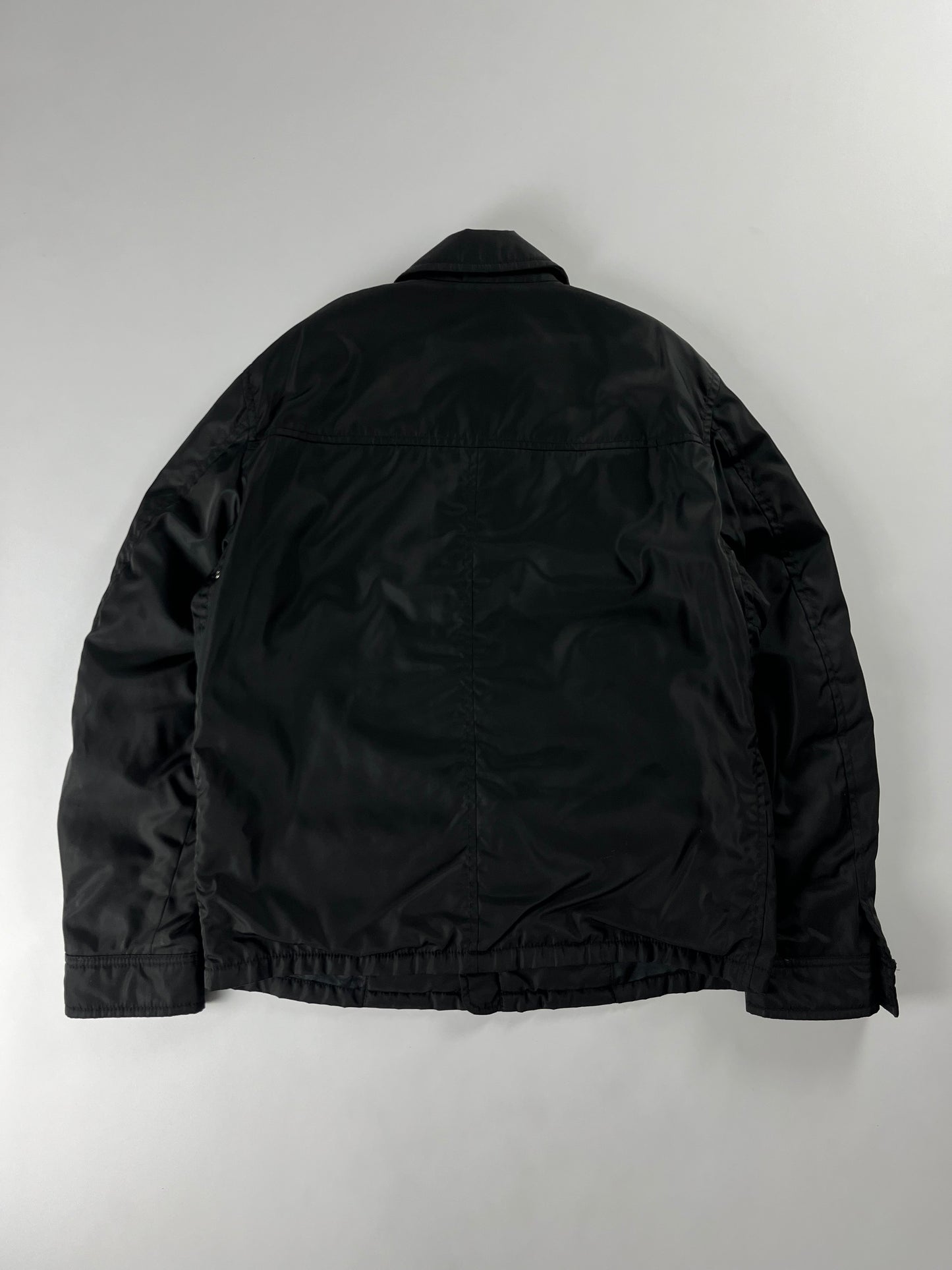 Prada Minimalist Double Zip Nylon Jacket 2000s - L