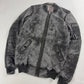 Rick Owens Dust Effect Grey Reflective Brushed Nylon Jacket - S