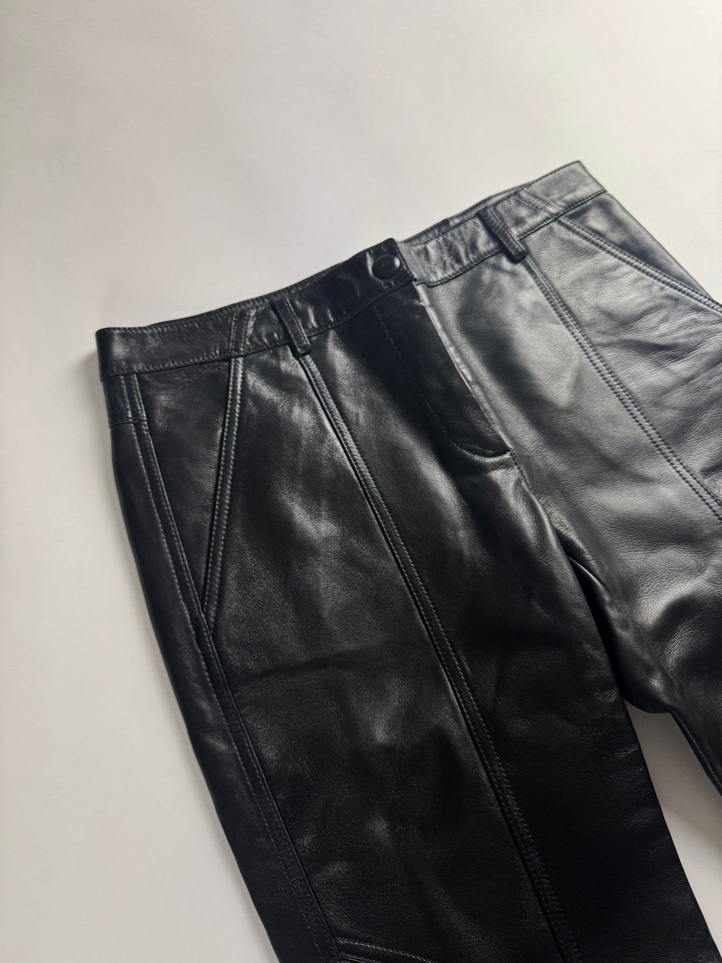 Givenchy Sample Black Leather Pants SS 2018 - XS