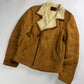Prada Malboro Brown Shearling Perfecto Jacket FW 2011 - M