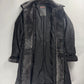 Prada Nylon Leather Panel Long Fur Details Coat SS 2006 - M