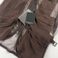 Yves Saint Laurent Tom Ford Brown Silk Cargo Vest SS 2002 - S