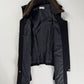 Dries Van Noten Black Wool Gilet Vest Sherpa Effect Collar - M