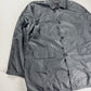 Prada Slate Grey Iridescent Nylon Patch Pockets Chore Overshirt Coat 1990s - XXL