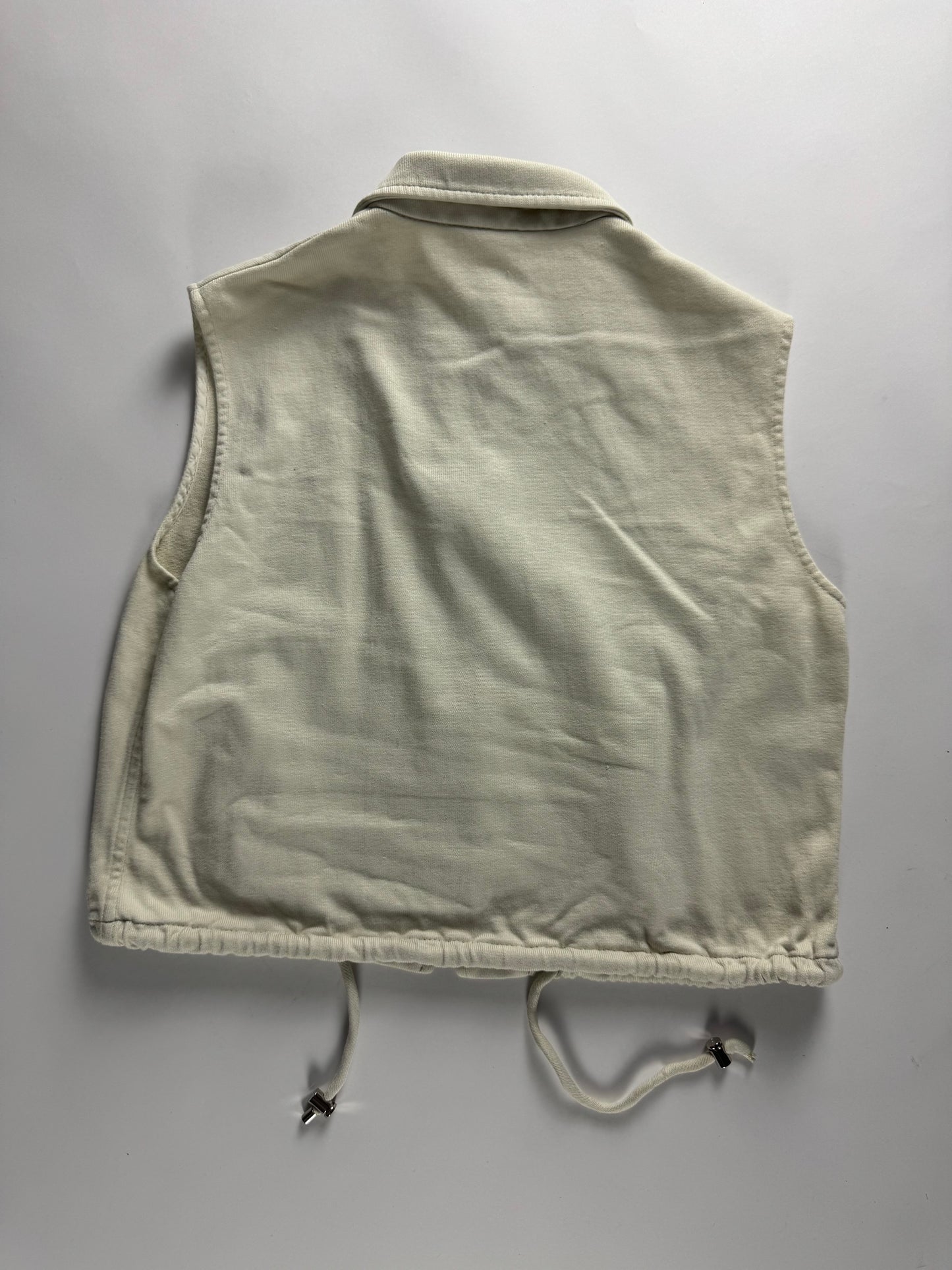 Prada Cropped Cotton Zip Up Vest FW 1997 - S