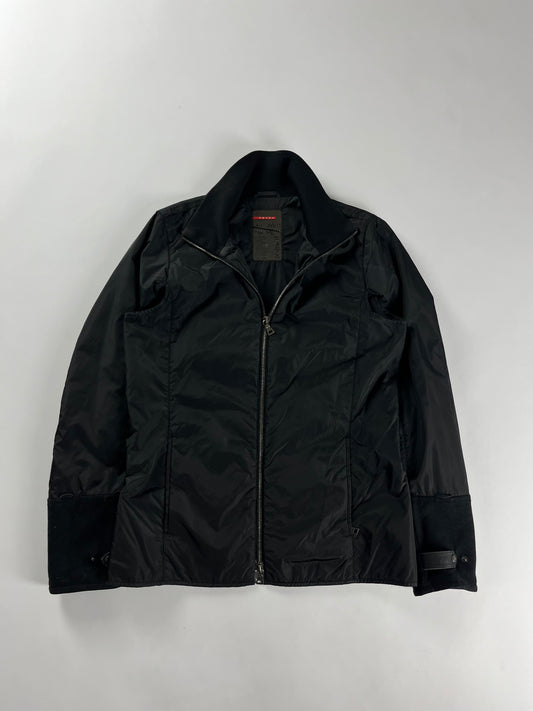 Prada Zip Front Nylon Cuff Jacket 2000s - XS
